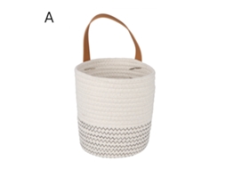 Vaso de Parede de Plantas de Aranha Artificial Rattan Tecido À Mão
