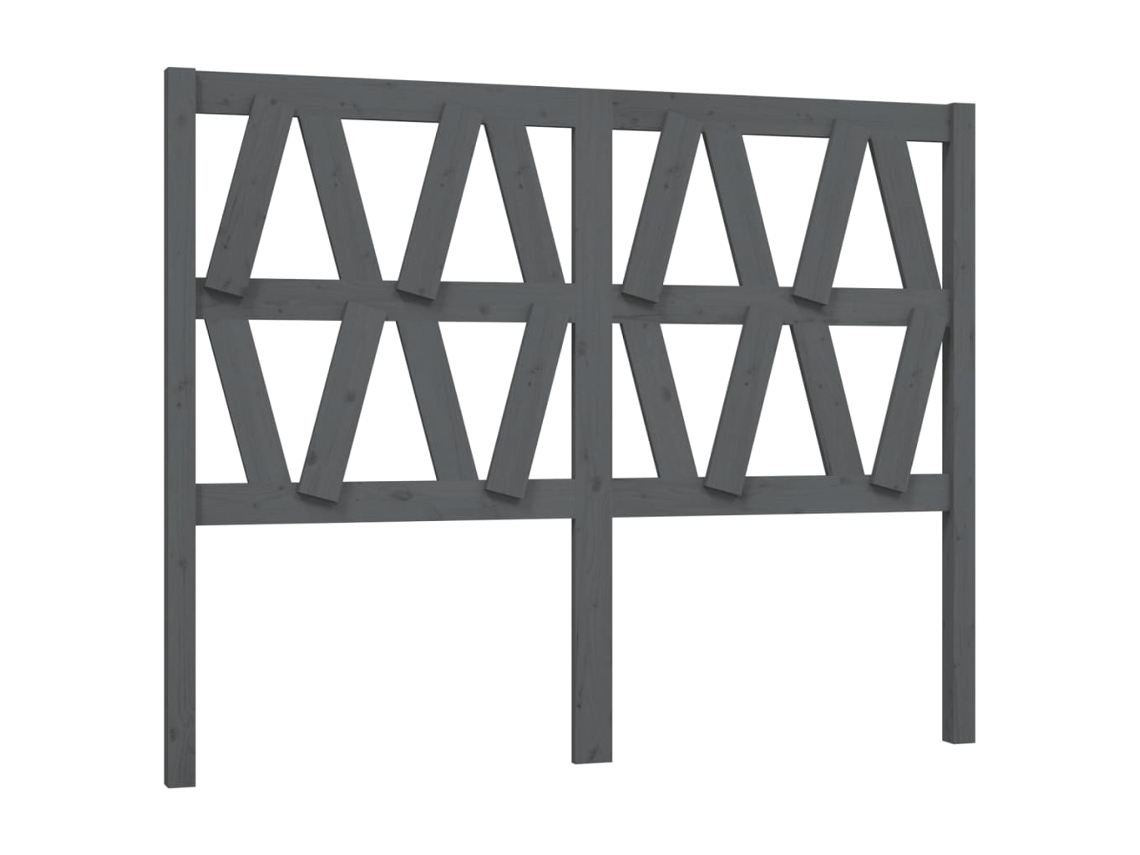Bed Headboard, Bed Headboards Vidaxl Cinzeto Madeira De Pinho (126 X 100 Cm)
