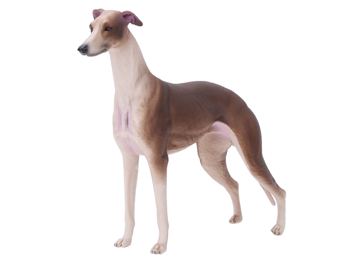 Ats modelo de Galgo Simulado Marrón Ornamento de Escritório Decoração Brinquedo Presente para Crianças