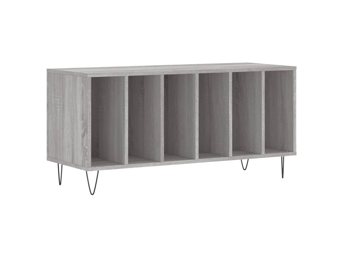 Record Cabinet, Record Cabinets Vidaxl Cinzeto Madeira Processada (n/a)