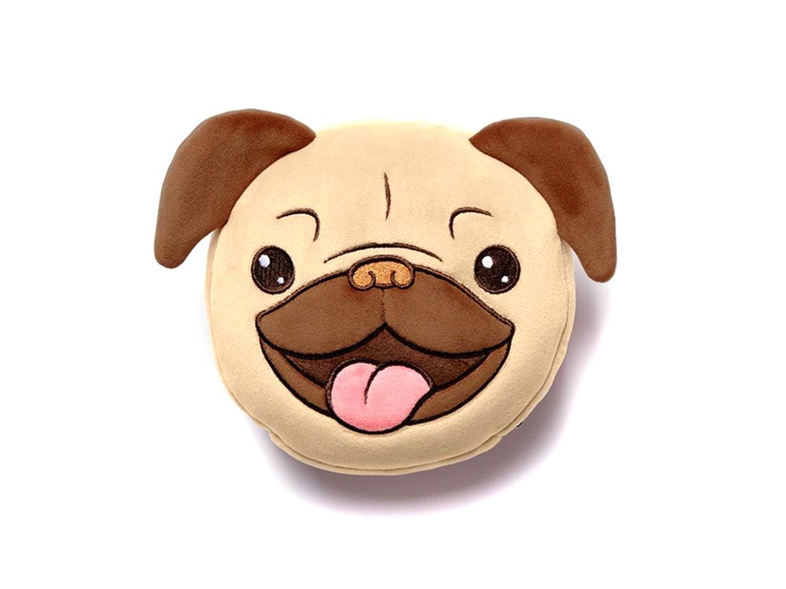 Almofada com Máscara Viagem Red Pug