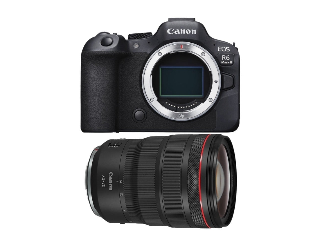 Eos R6 Mark Ii + Rf 24 70mm F/2.8 L Is Usm Máquina Fotográfica Híbrida Full frame + Ebook “20 Dicas para Fotos Que Impressionam” CANON