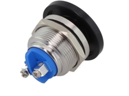 Interruptor De Botão Pressão Com Cabeça Tipo Cogumelo 22mm, Caixa Metálica, 1 Contato Na Momentâneo Com Rearme