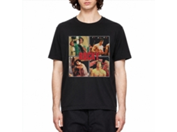 Rockinstone Rocky Movie Rocky Multi Image Black Adult T-shirt Size:m