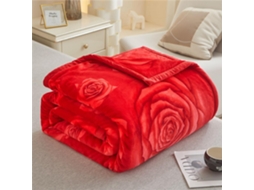 Manta de Flanela Lã com Estampa Floral Fansu Microfibra Macia e Quente para o Inverno Colcha Fofa Quarto Sofá