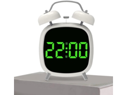 Despertador Com Luz Led E Máquina De Ruído Alto
