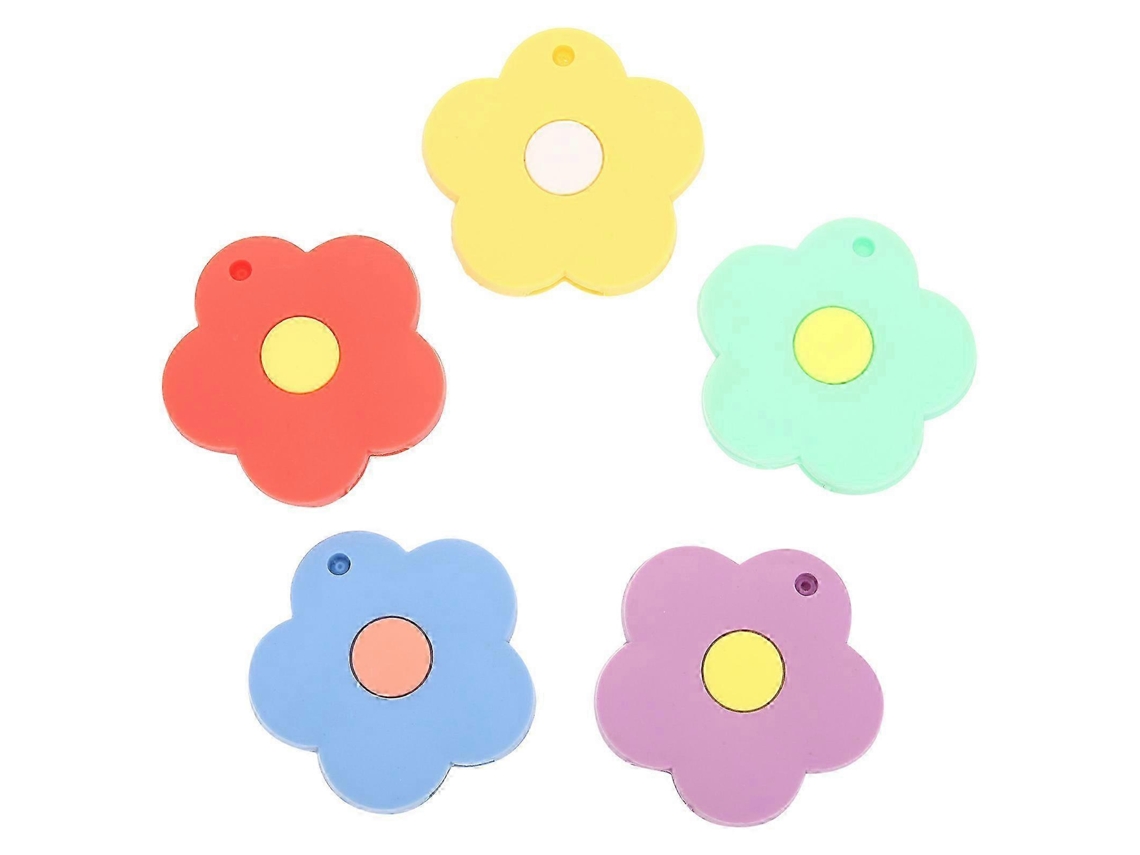 Capas De Chave De Silicone Forma Flor 5 Unidades, Protetoras