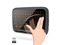 Teclado Mini Sem Fio 2.4ghz com Touchpad Multitouch e Luz de Fundo para Pc, Raspberry Pi, Android Tv Box | S/MARCA