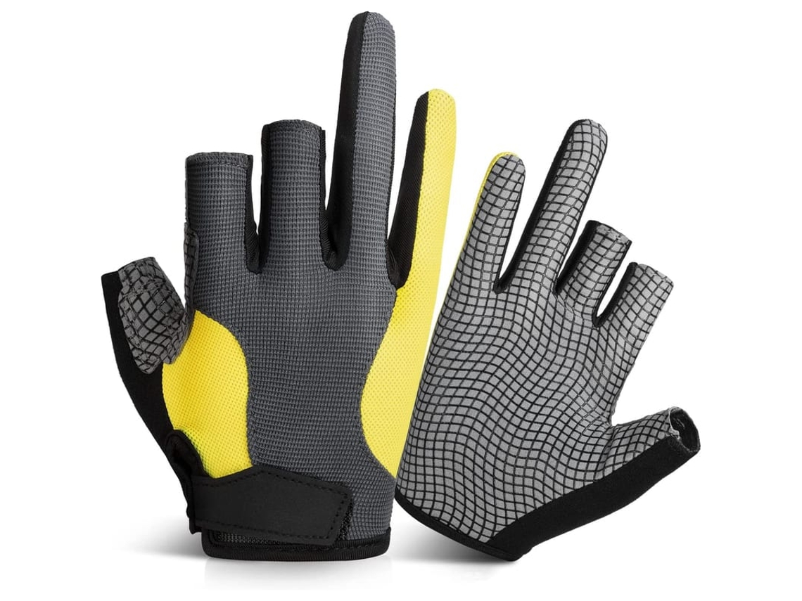 Luvas De Pesca Com 3 Dedos Cortados: Proteção Solar Para Homens E Mulheres Kayak Vela Remo Ciclismo Trekking