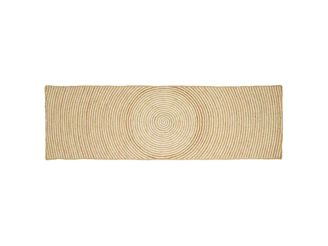 Vidaxl Tapete De Área Branco 80 X 200 Cm Juta