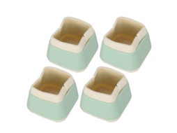 4 Protetores De Silicone Antideslizantes Para Móveis, De 3,3 X 3,9 X 3,9 Cm, Para Cadeiras, Mesas E Pernas De Cama (verdes)