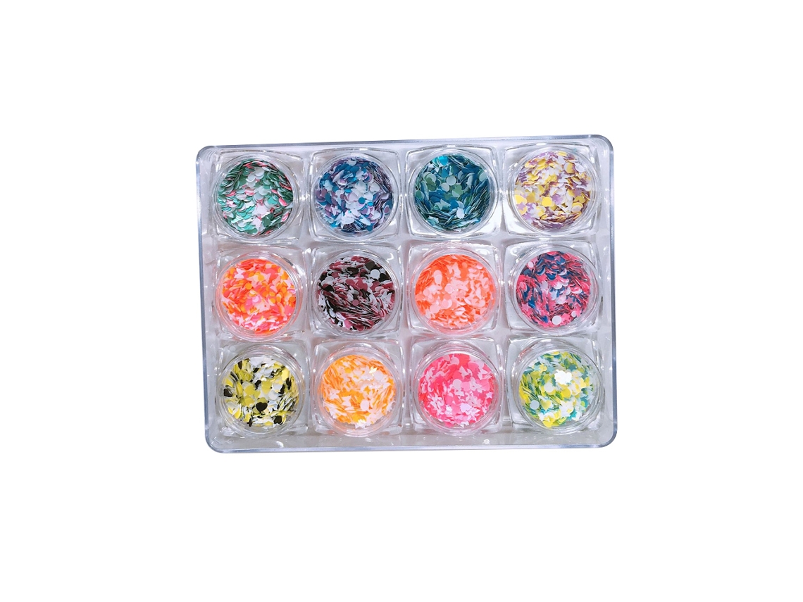 Adesivos De Arte De Uñas Com Glitter Coração Sequências Decoração Manicure Diy 9