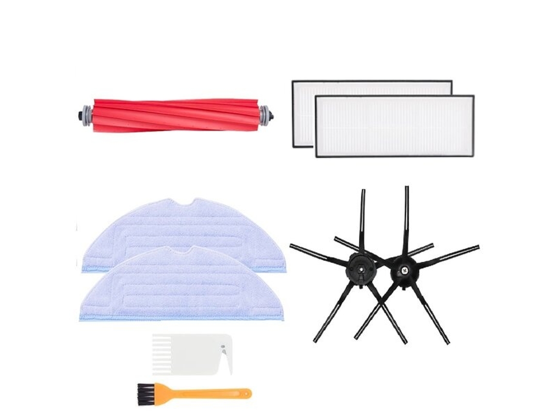Lurelia Conjunto Roborock S7, Reposição Com Escovas Laterais, Filtros E Mop