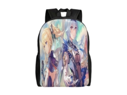 Mochila Estudantil F98 Genshin Impact, Durável E Leve, Com Alça De Ombro Impermeável E Respirável. Olysi Shop