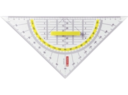 Triângulo Geométrico Com Cabo Transparente De 22 Cm Gokoco
