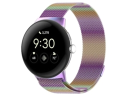 Lurelia Pulseira, Compatível Com Google Pixel Watch, De Aço Inoxidável Milanês, Cor, Acabamento Moderno