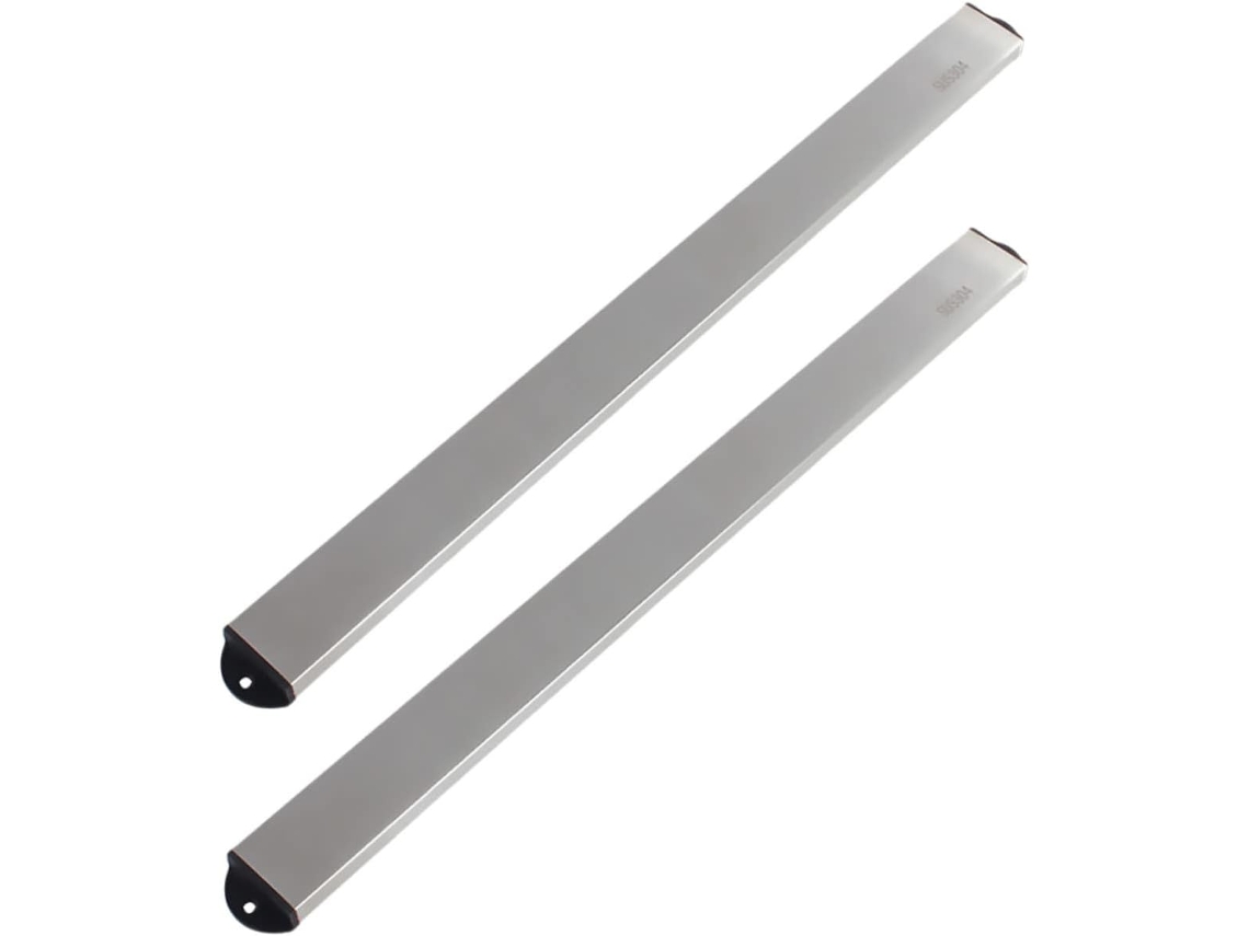 Suporte magnético para fachadas (2 peças), em aço inoxidável, para montagem na parede.