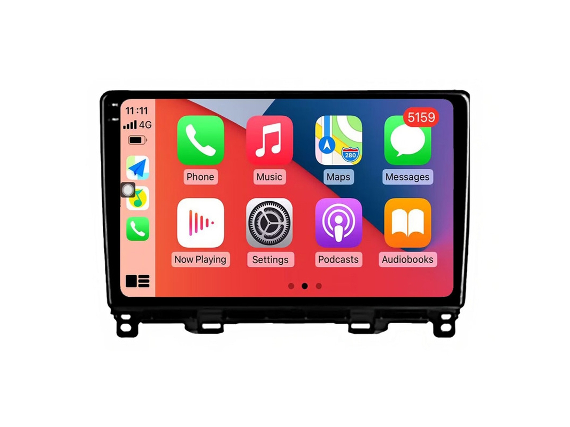 Auto Rádio Carro Bluetooth Autoradio 8GB RAM 128G ROM CarPlay Navegação GPS Ecrã Táctil RoverOne para Honda Jazz Fit 4 2020 - 2024