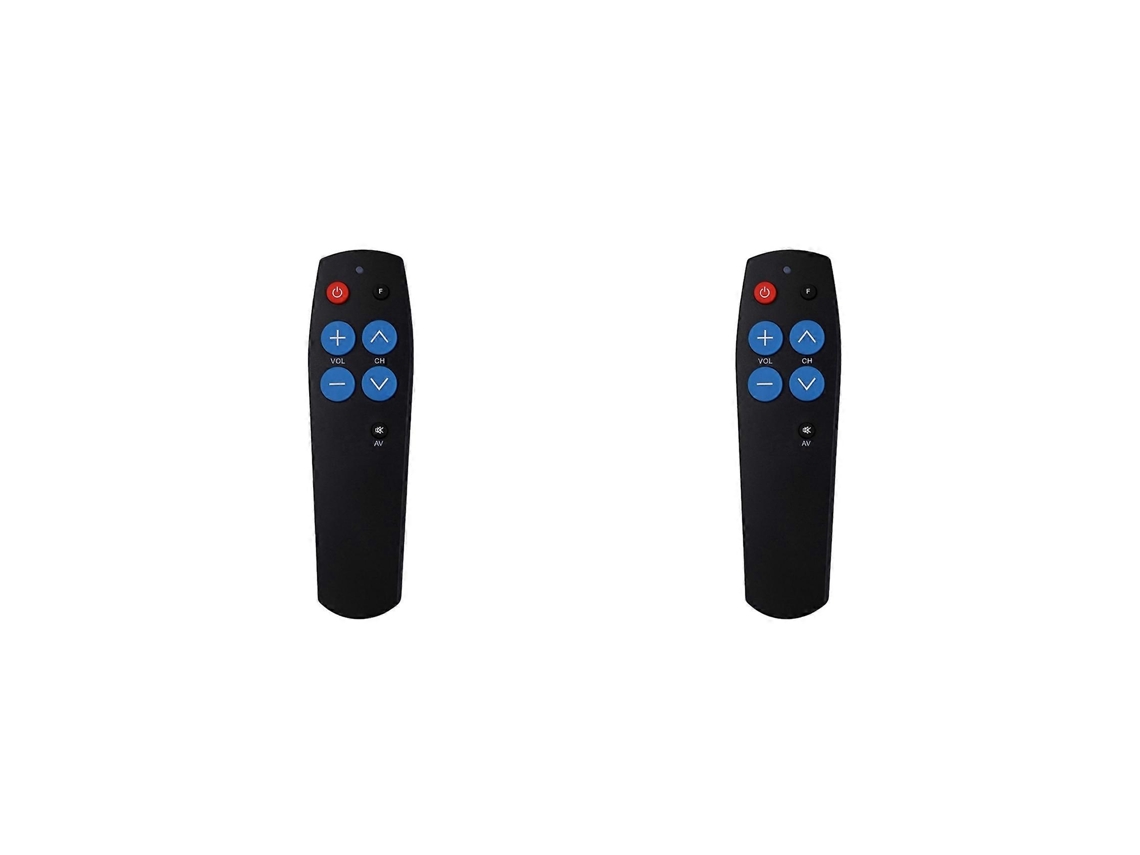 2 Controles Remotos Universais De Aprendizagem Para Idosos, 7 Teclas Grandes Para Copiar Códigos De Tvs, Decodificadores, Dvds E Controladores De Ilu
