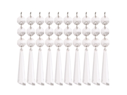 Pingente de bola de acrílico transparente Baok-decoration para DIY, acessório de ornamento (i)