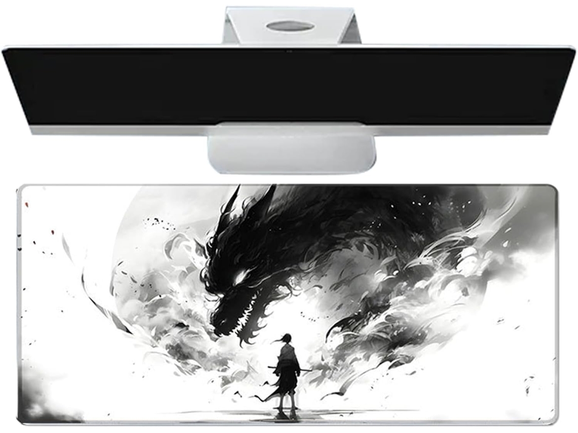Mousepad Xxl Para Escritório, Mousepad Xxl Antiderrapante Para Computador Com Bordas Elevadas Mous Vayotoy