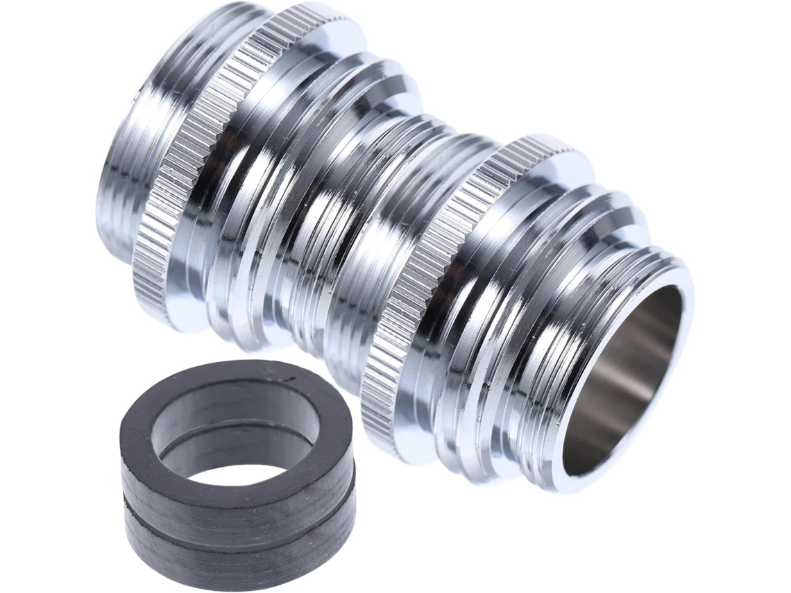 Kit Com 2 Adaptadores Flexíveis Para Mangueira De Jardim, Conector