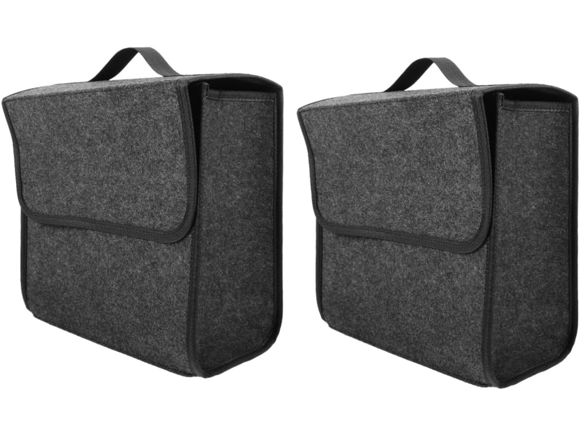 Conjunto De 2 Organizadores De Porta-malas Com Compartimento Em Tela, Fácil Instalação.