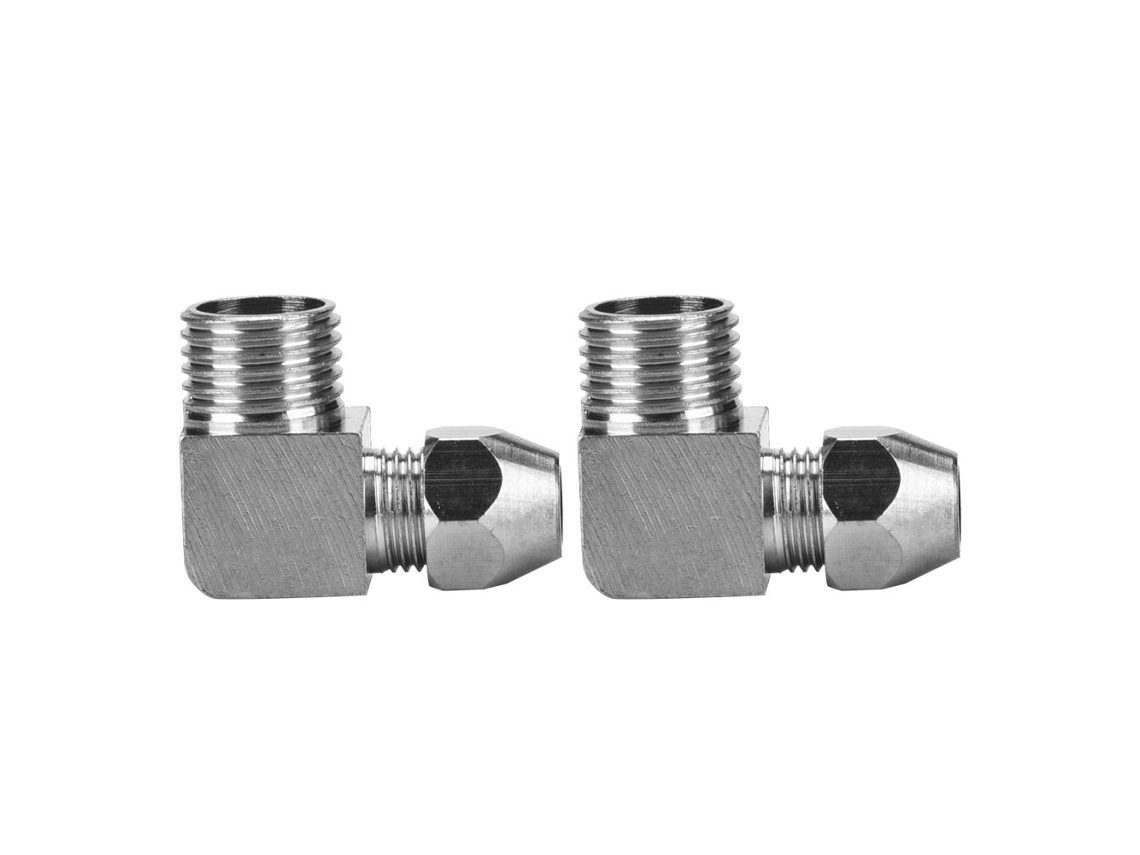 Laxiscreed Conector De Encaixe Rápido Para Mangueira De Ar Com Rosca Externa De 5 Peças, 90 Graus, 1/4"