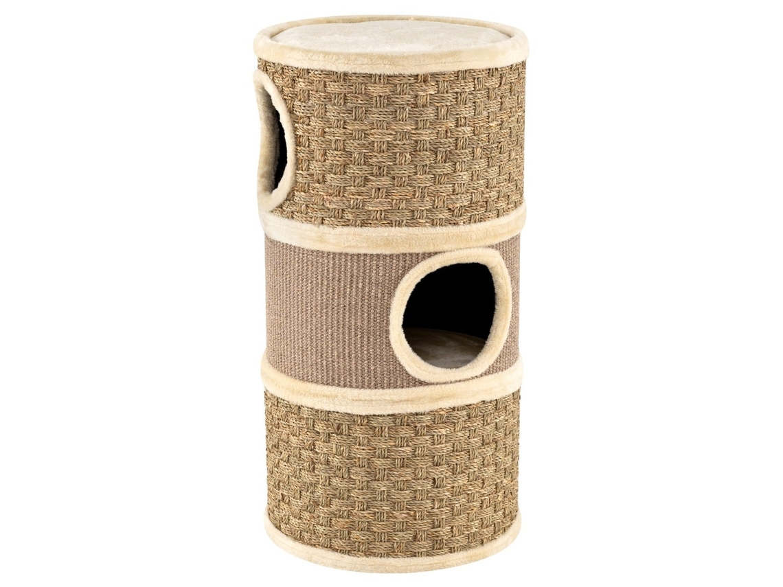 Torre Felina com Lareira Inicial de Sisal e 3 Esconderijos