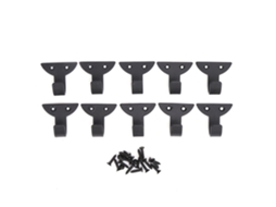 10 Gancho De Parede Mini Negro De Ferro Retro Para Abrigo, Bufanda, Bolsa, Toalla, Chave, Copo, Boné