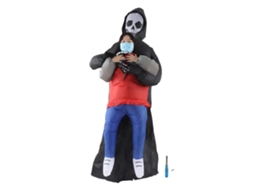 Traje inflável de fantasma assustador LAXISCREED para adultos halloween divertido e à prova d'água