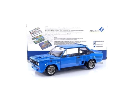 Carro Miniatura Coleção SOLIDO 1/18 Fiat 131 Abarth 1980 Azul 1806004