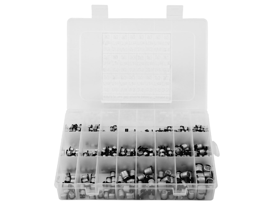 Kit 400 Capacitores Eletrolíticos Smd Alumínio