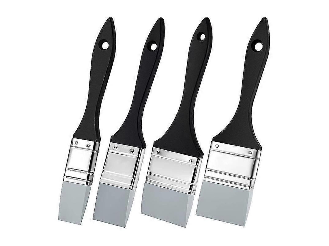 Kit Com 4 Pincéis De Silicone Para Pintura E Resina (1, 1.5, 2 E 2.5 Polegadas)