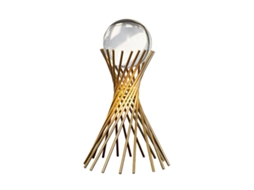 Bola de Cristal Moderna LAXISCREED com Suporte de Ferro