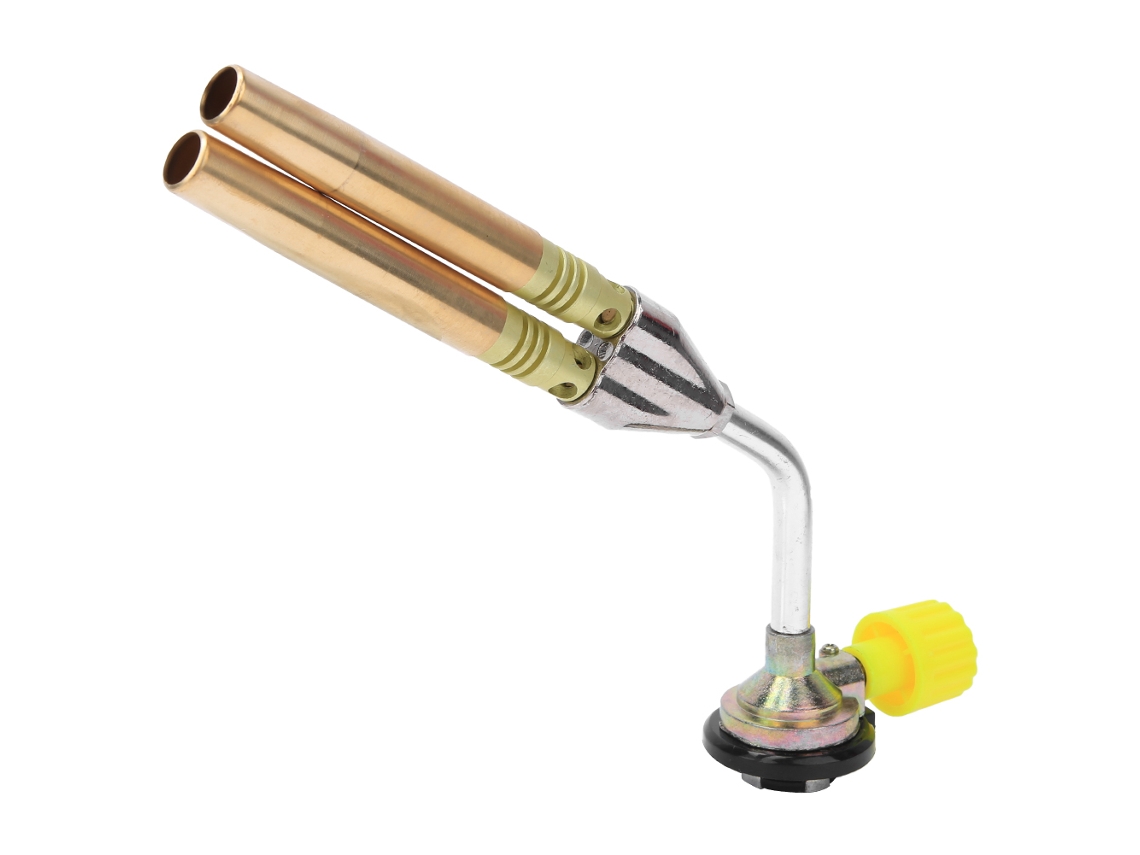 Laxiscreed Chama Dupla Portátil - Queimador Ajustável Para Churrasco E Soldadura Até 1300°c