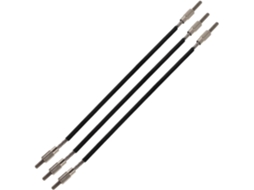 Cordas De Violino De Tripa De Aço Preta, Conjunto De 3, Acessórios