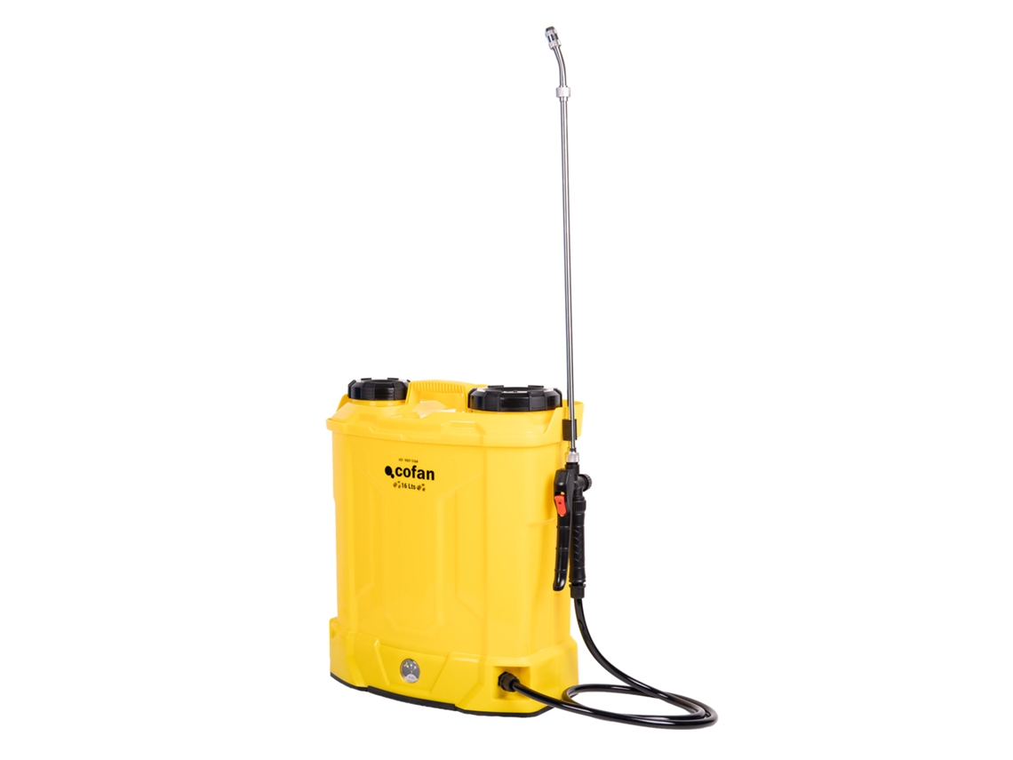 Cofan Pulverizador De Costas Elétrico, Sulfatadora Profissional De 16 Litros, Bateria De Lítio 12 V, Lança Em Aço Inoxidável, 4 Bicos Incluídos