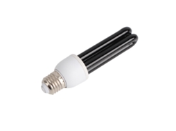 Lâmpada CFL UV E27 blacklight 15W, germicida, para bar, nightclub, matar pragas | S/MARCA