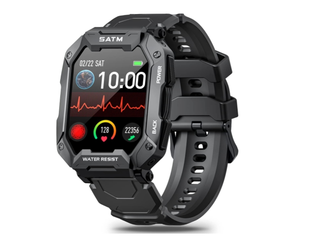 Smartwatch YIZHOOD Te24 Android e Ios Preto