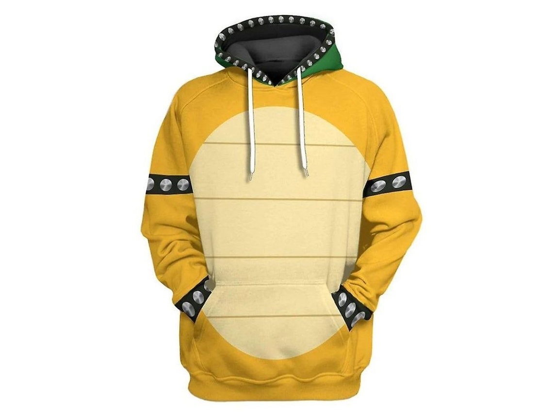 Blusas Com Capuz Unissex Adulto Mario Luigi Peach Bowser Donkey Kong Filme Super Brothers Cosplay Moletons Bowser