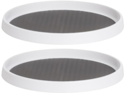 Organizador Giratório, Suporte De Armazenamento Giratório, Bandeja Antiderrapante, Design Compacto De 25 Cm Que