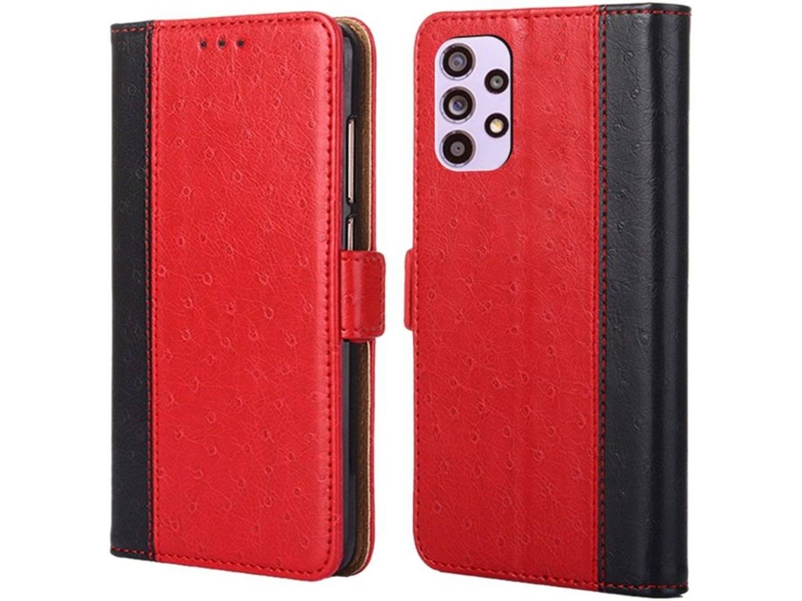 Capa e Película Samsung Galaxy A33 5G HFS-HOUSE Kickstand Vermelho