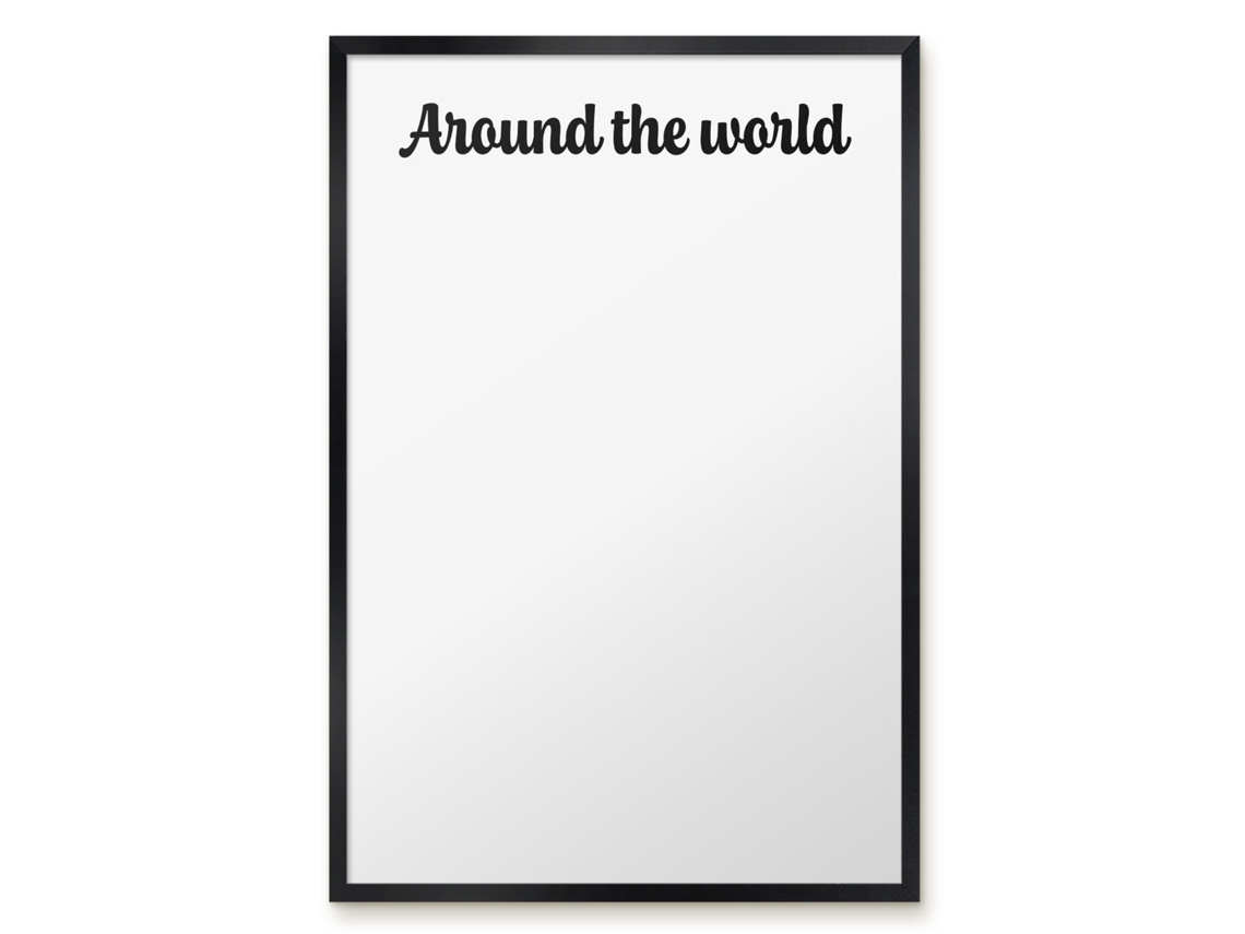 Magnetic Board For Wall Around The World For The Bedroom Espelharte (40x60 Cm)
