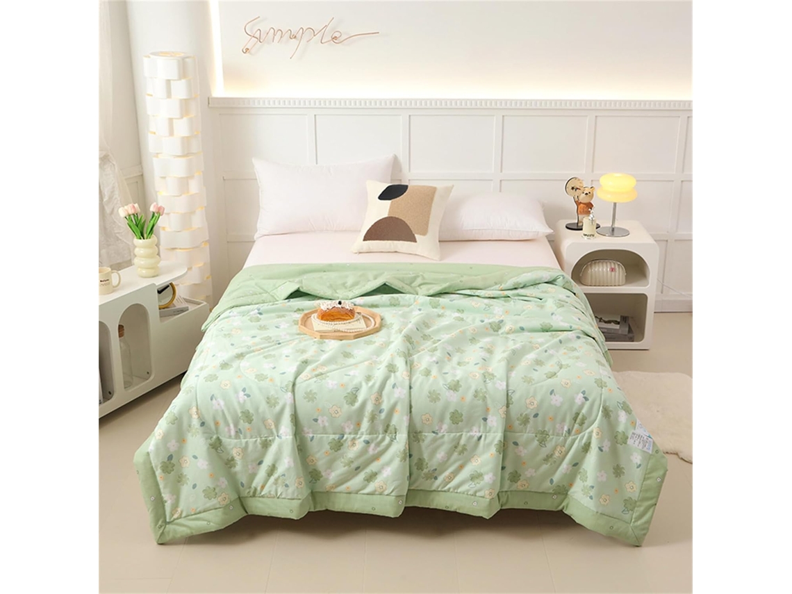Colcha Acolchoada Fansu 2 5 Tog em Algodão para Cama Ideal Ar Condicionado com Enchimento de Sofá e Estampa Fl