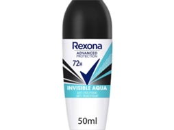 Desodorizante Roll On Invisible Aqua 72H REXONA 50 ml