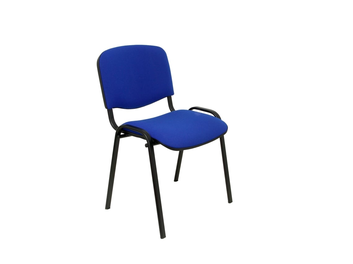 Cadeira Iso Estofada Com Tecido Cor Azul. Sem Braços