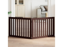 Vidaxl Portão Dobrável 2 Painéis 160 Cm Álamo Castanho