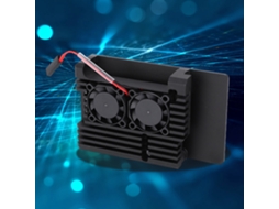 Laxiscreed Capa De Proteção Com Dissipador De Calor Em Alumínio E Ventilador Duplo Para Raspberry Pi