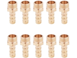 Conector De Pia Slang - Bico De Slang - Adaptação Masculina - 10 Unidades - Jardim E Quarto - 1/4 8mm